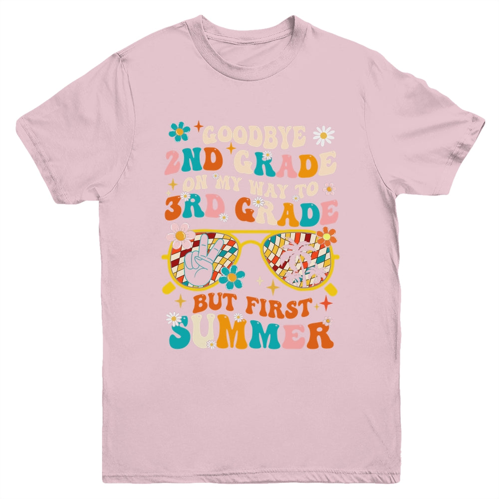 Goodbye 2nd Grade Graduation To 3rd Grade Hello Summer Kids Youth Shirt | siriusteestore