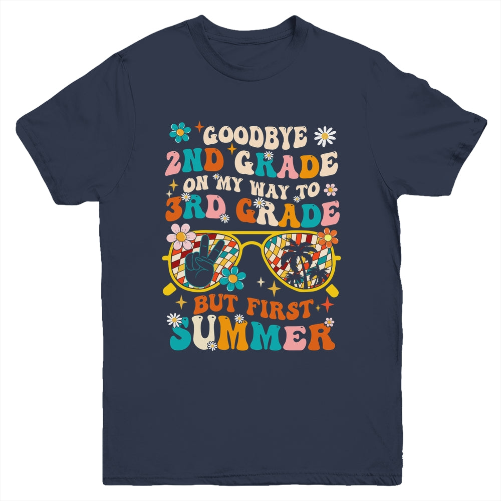 Goodbye 2nd Grade Graduation To 3rd Grade Hello Summer Kids Youth Shirt | siriusteestore