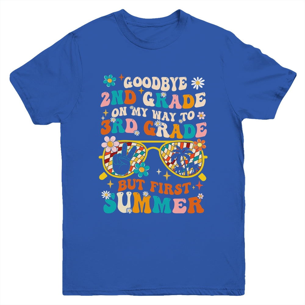 Goodbye 2nd Grade Graduation To 3rd Grade Hello Summer Kids Youth Shirt | siriusteestore