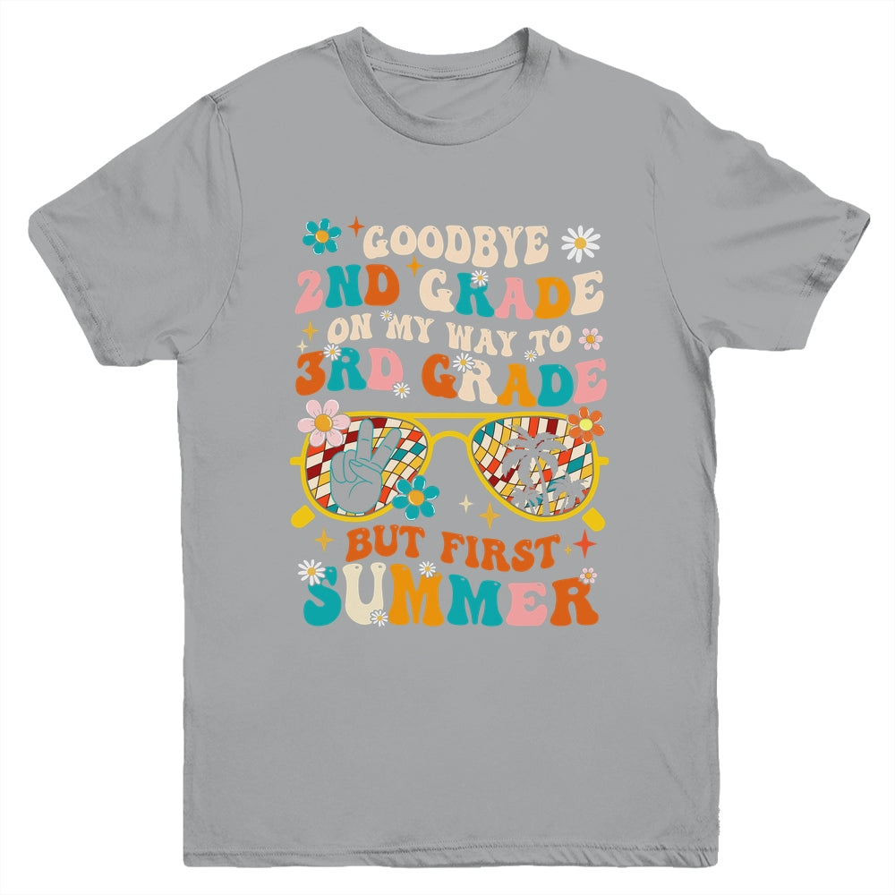 Goodbye 2nd Grade Graduation To 3rd Grade Hello Summer Kids Youth Shirt | siriusteestore