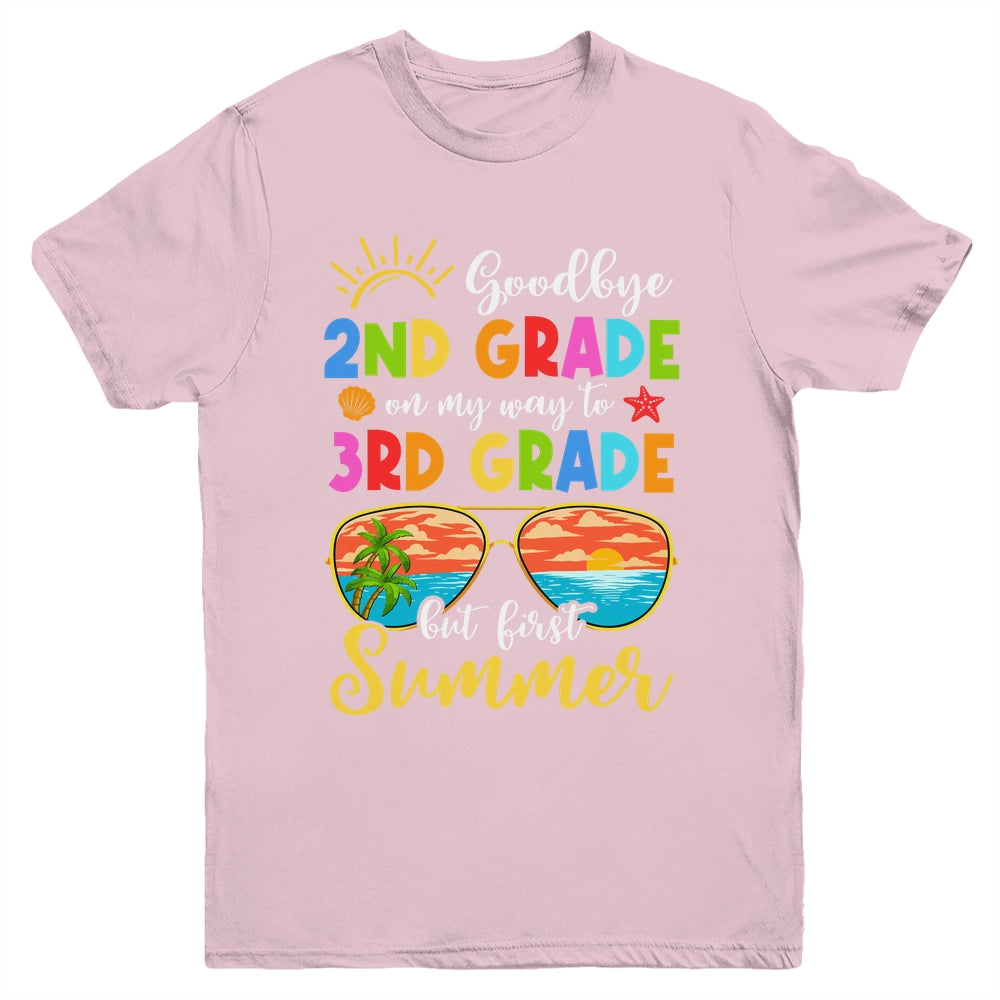 Goodbye 2nd Grade Graduation To 3rd Grade Hello Summer Youth Shirt | siriusteestore