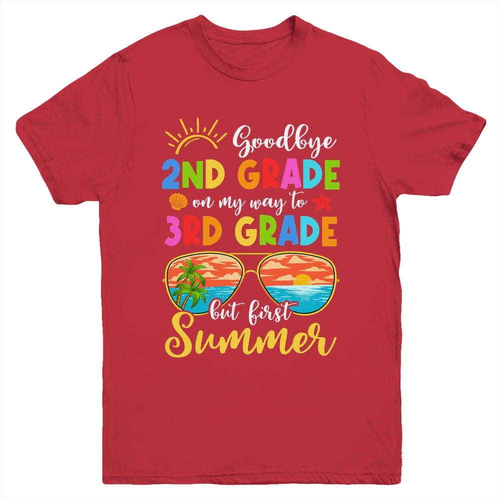 Goodbye 2nd Grade Graduation To 3rd Grade Hello Summer Youth Shirt | siriusteestore