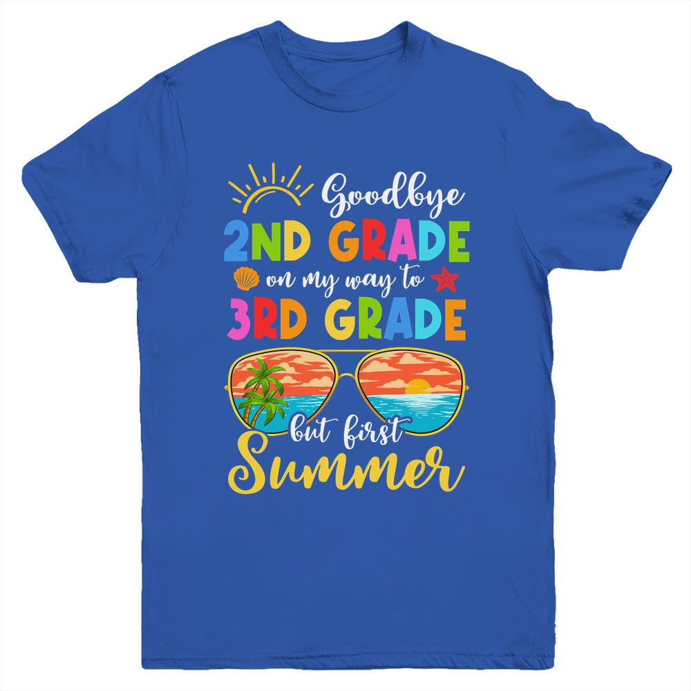 Goodbye 2nd Grade Graduation To 3rd Grade Hello Summer Youth Shirt | siriusteestore