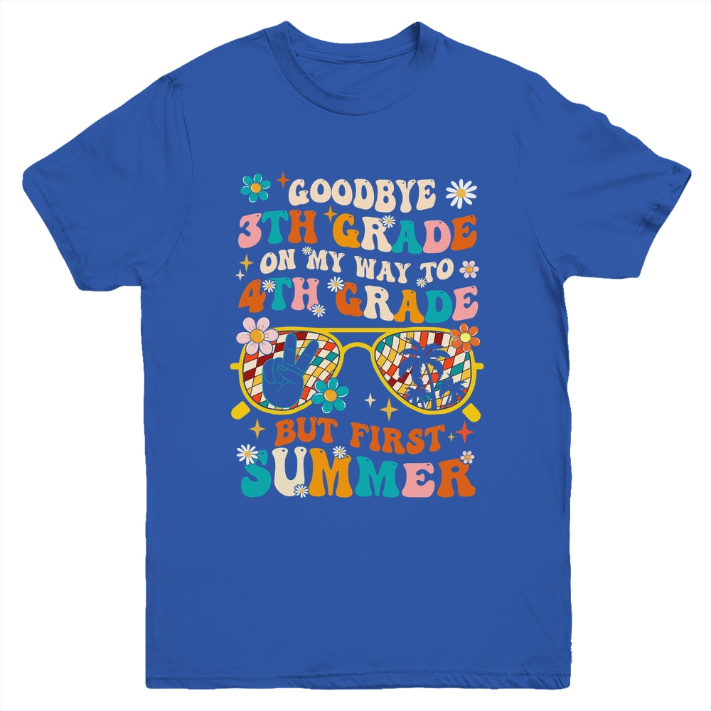 Goodbye 3rd Grade Graduation To 4th Grade Hello Summer Kids Youth Shirt | siriusteestore