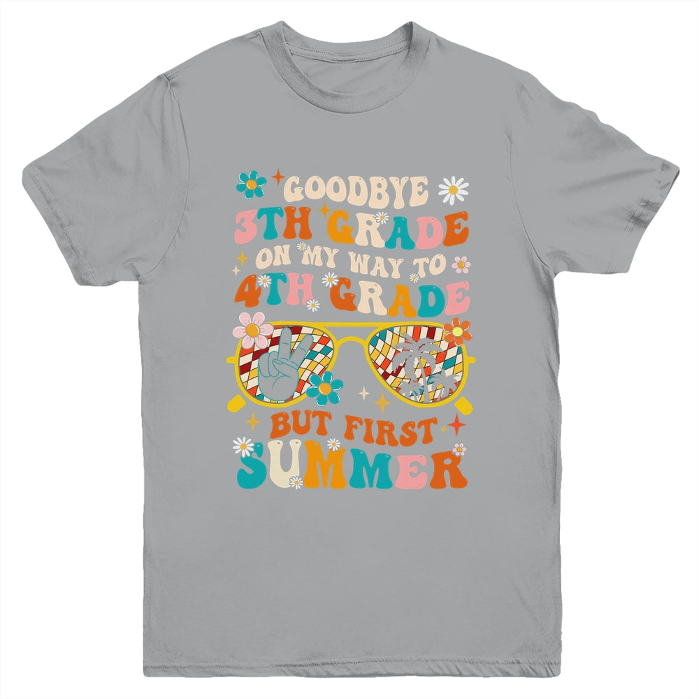 Goodbye 3rd Grade Graduation To 4th Grade Hello Summer Kids Youth Shirt | siriusteestore