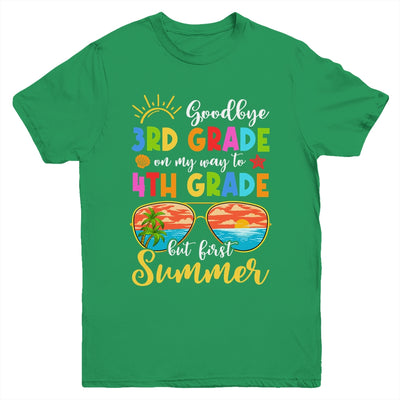 Goodbye 3rd Grade Graduation To 4th Grade Hello Summer Youth Shirt | siriusteestore