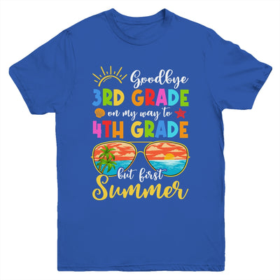 Goodbye 3rd Grade Graduation To 4th Grade Hello Summer Youth Shirt | siriusteestore
