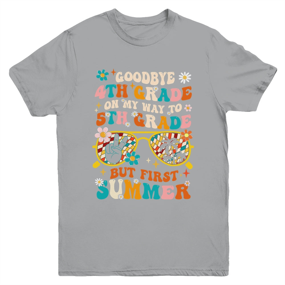 Goodbye 4th Grade Graduation To 5th Grade Hello Summer Kids Youth Shirt | siriusteestore