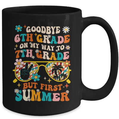 Goodbye 6th Grade Graduation To 7th Grade Hello Summer Kids Mug | siriusteestore
