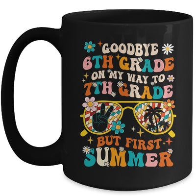 Goodbye 6th Grade Graduation To 7th Grade Hello Summer Kids Mug | siriusteestore
