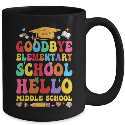 Goodbye Elementary Hello Middle School Graduation 2024 Mug | siriusteestore
