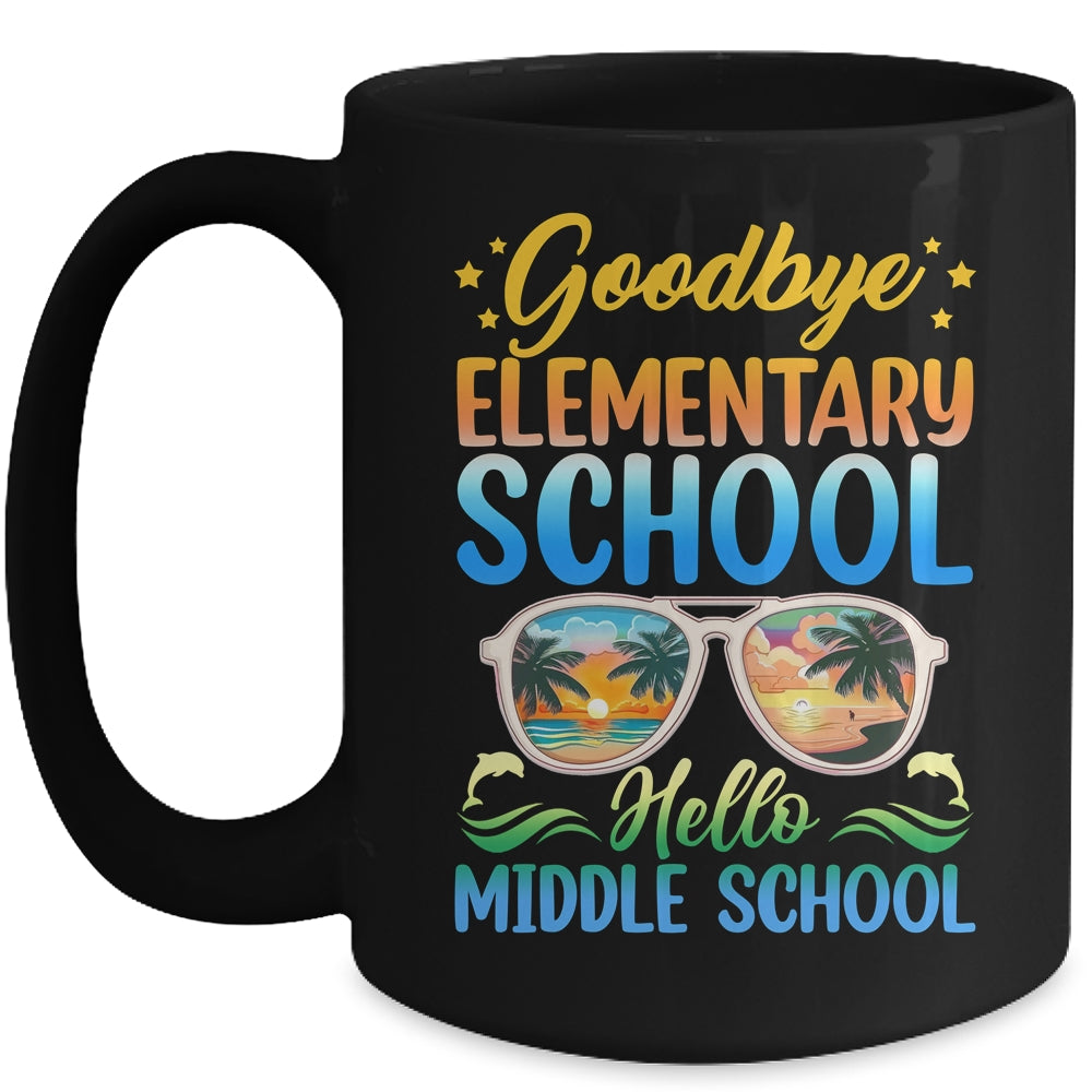 Goodbye Elementary School On My Way To Middle School 2024 Mug | siriusteestore