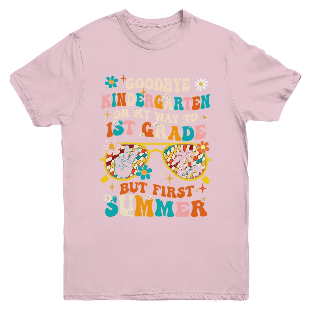 Goodbye Kindergarten Graduation To 1st Grade Summer  Kids Youth Shirt | siriusteestore