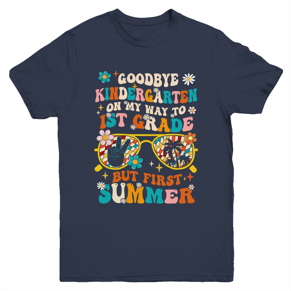 Goodbye Kindergarten Graduation To 1st Grade Summer  Kids Youth Shirt | siriusteestore
