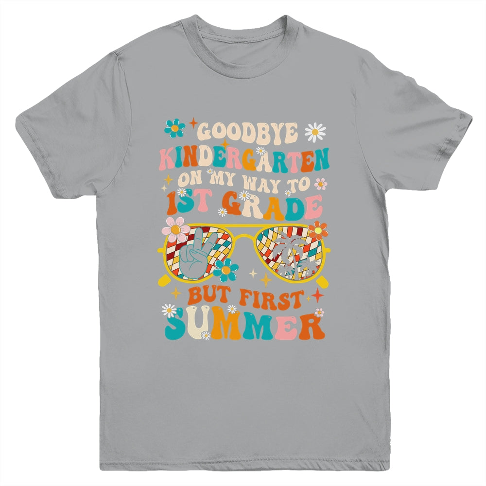Goodbye Kindergarten Graduation To 1st Grade Summer  Kids Youth Shirt | siriusteestore