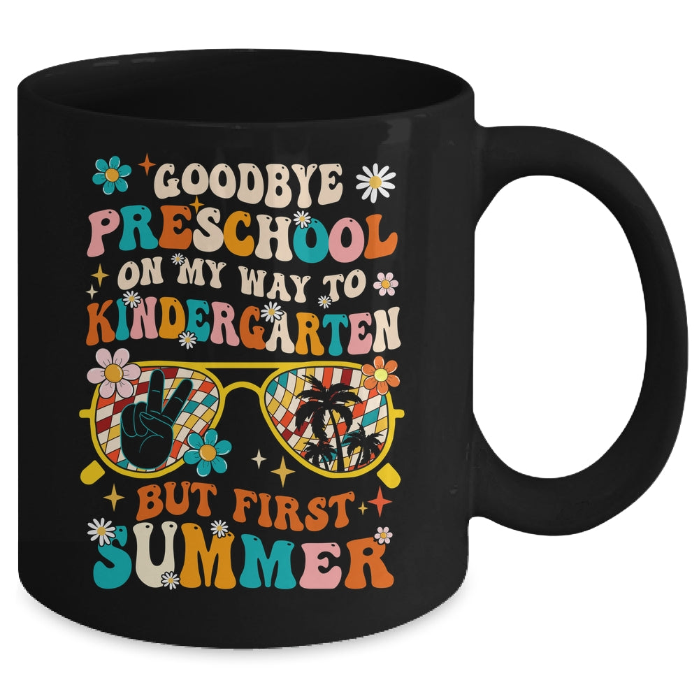 Goodbye Preschool Graduation To Kindergarten Summer Kids Mug | siriusteestore