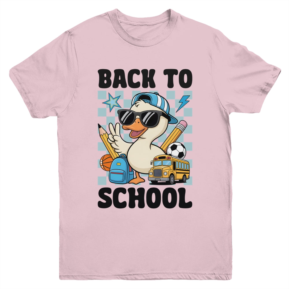 Goose Back To School 1st First Day Of School Boy Girl Kids Youth Shirt | siriusteestore