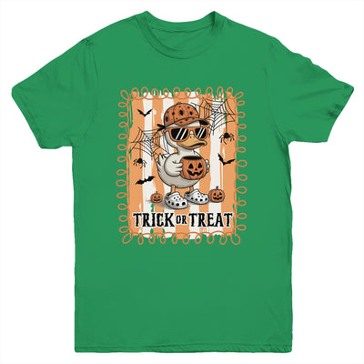 Goose Trick Or Treat Preppy Halloween Boy Pumpkin Retro Youth Shirt | siriusteestore
