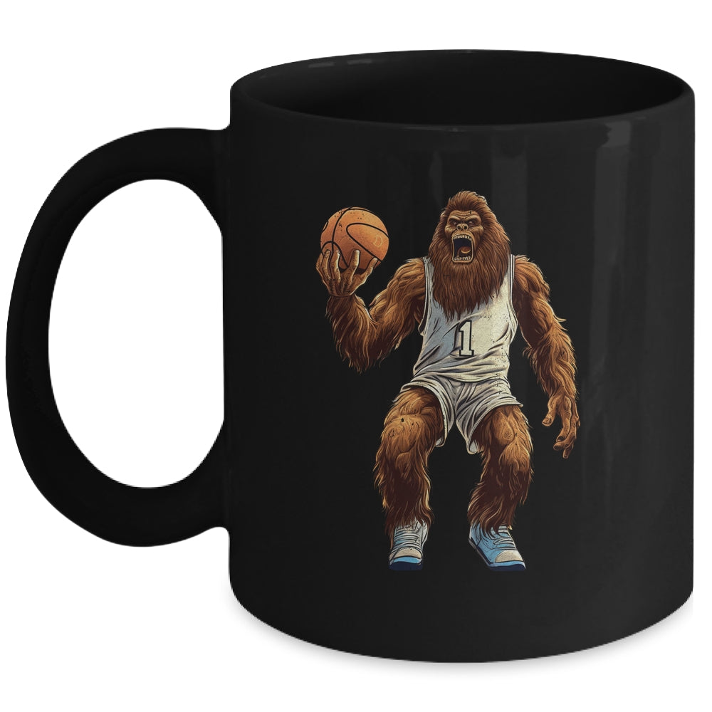 Gorilla Playing Basketball Funny Gorilla Basketball Player Mug | siriusteestore