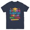Graduation From Elementary To Middle School 2025 For Her Him Youth Shirt | siriusteestore