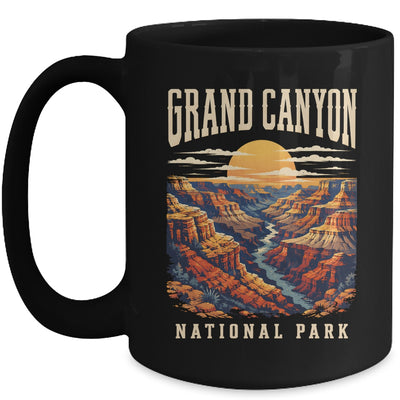 Grand Canyon National Park Arizona Outdoor Vintage Sunset Hiking Mug | siriusteestore