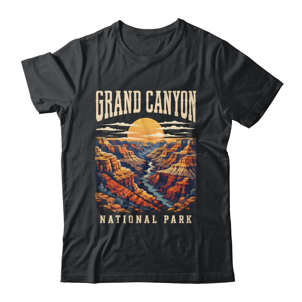 Grand Canyon National Park Arizona Outdoor Vintage Sunset Hiking Shirt & Tank Top | siriusteestore