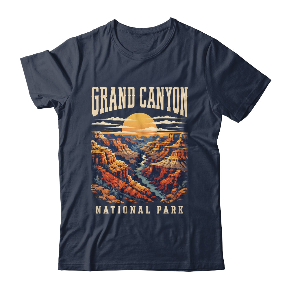 Grand Canyon National Park Arizona Outdoor Vintage Sunset Hiking Shirt & Tank Top | siriusteestore