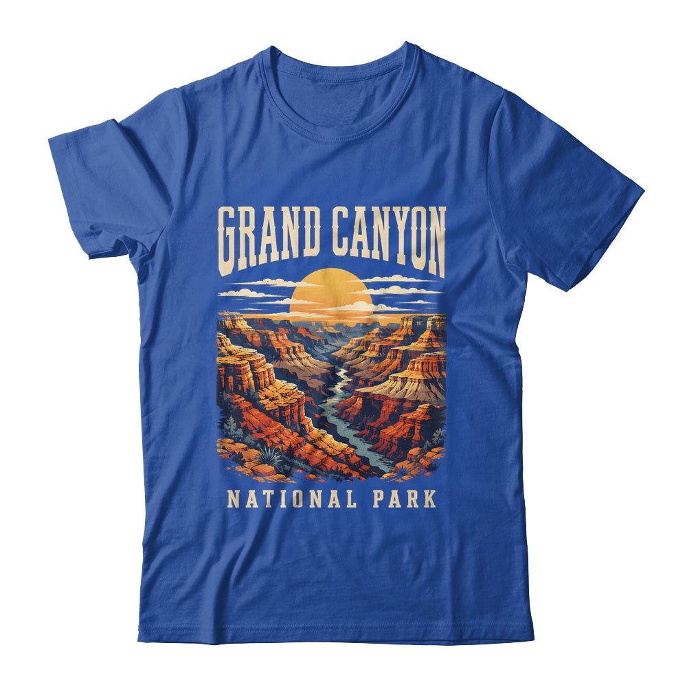 Grand Canyon National Park Arizona Outdoor Vintage Sunset Hiking Shirt & Tank Top | siriusteestore