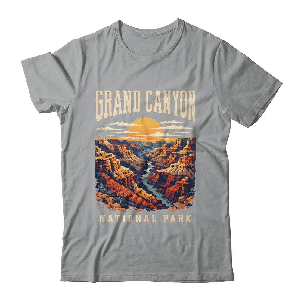 Grand Canyon National Park Arizona Outdoor Vintage Sunset Hiking Shirt & Tank Top | siriusteestore