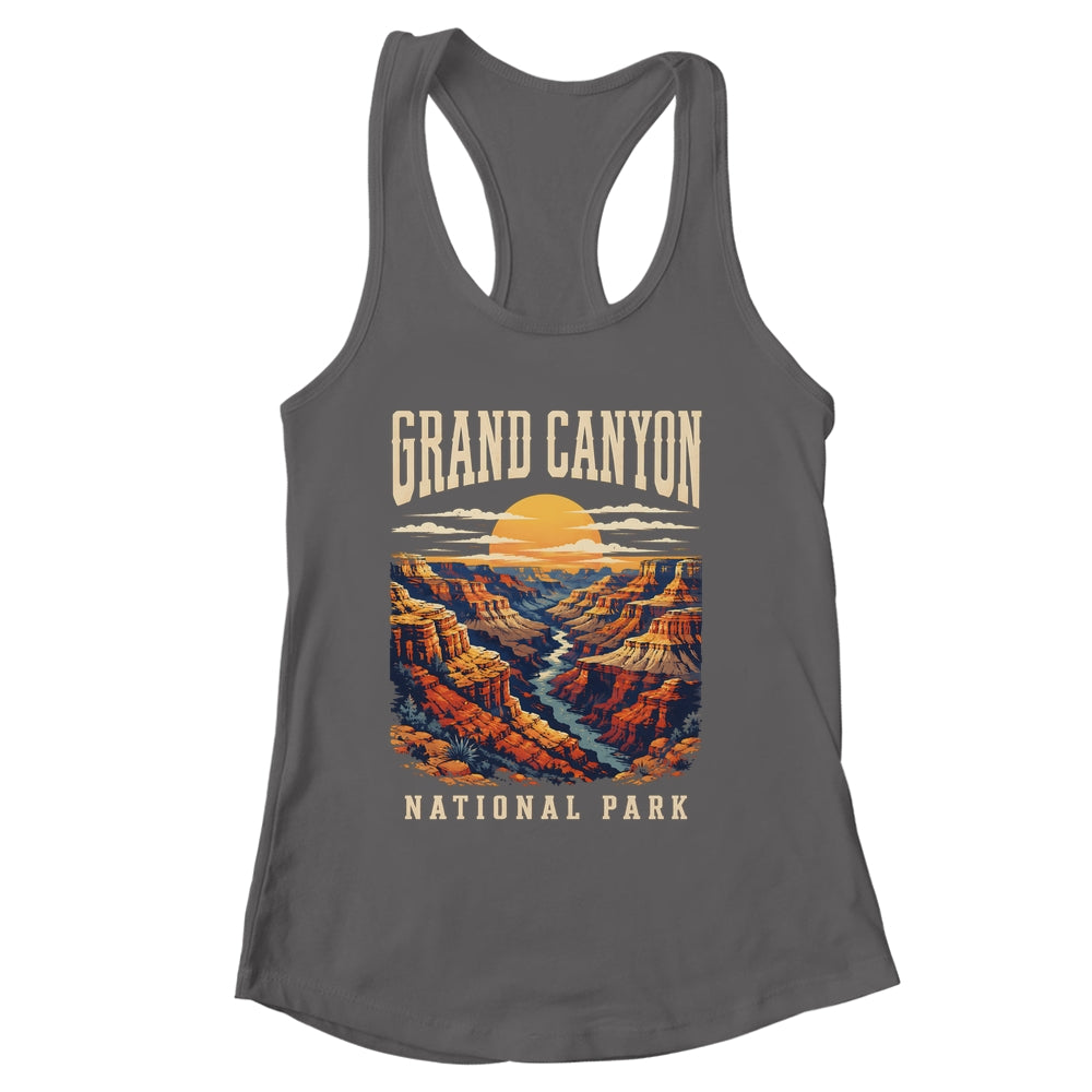 Grand Canyon National Park Arizona Outdoor Vintage Sunset Hiking Shirt & Tank Top | siriusteestore
