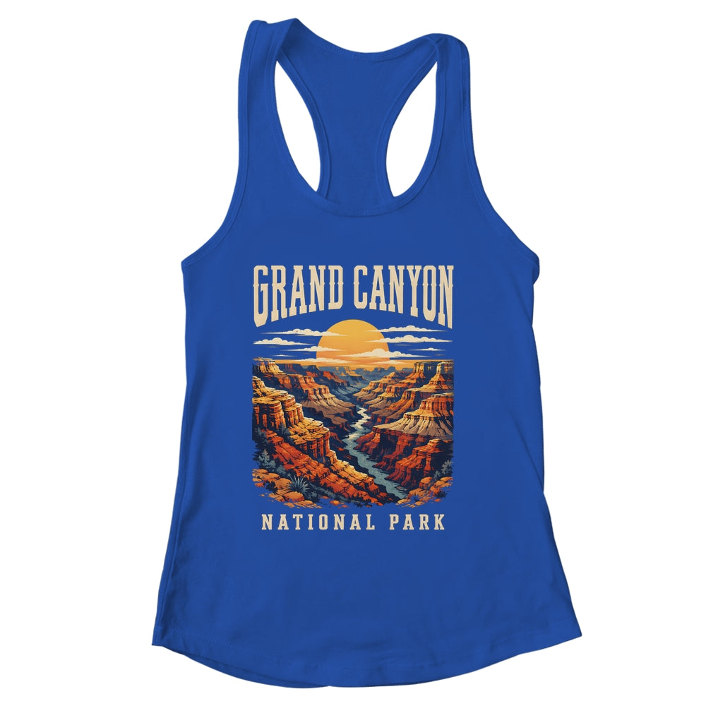 Grand Canyon National Park Arizona Outdoor Vintage Sunset Hiking Shirt & Tank Top | siriusteestore