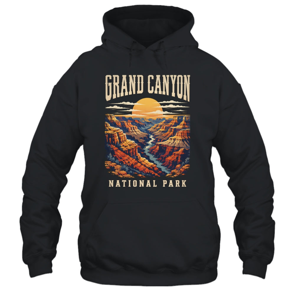 Grand Canyon National Park Arizona Outdoor Vintage Sunset Hiking Shirt & Tank Top | siriusteestore