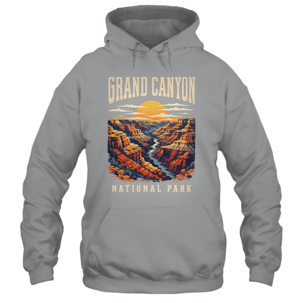Grand Canyon National Park Arizona Outdoor Vintage Sunset Hiking Shirt & Tank Top | siriusteestore