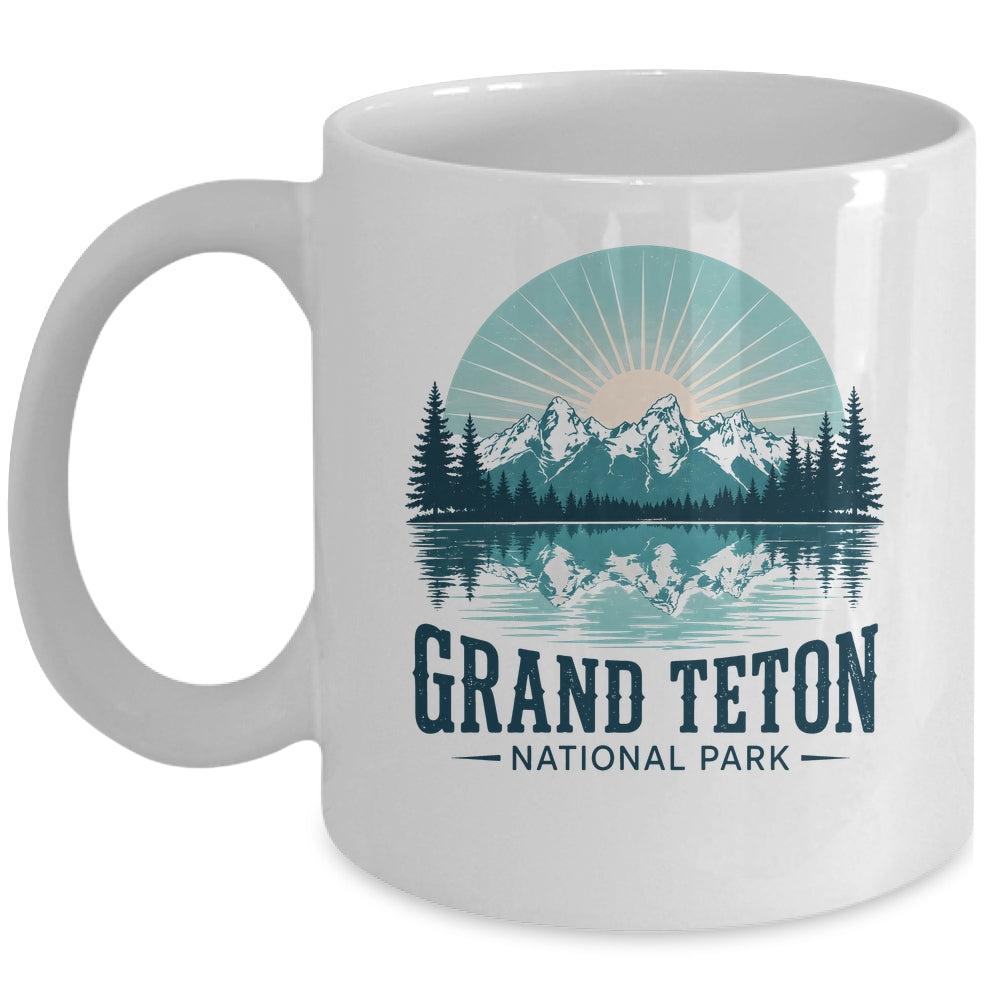 Grand Teton National Park Wyoming Travel Outdoor Camping Mug | siriusteestore