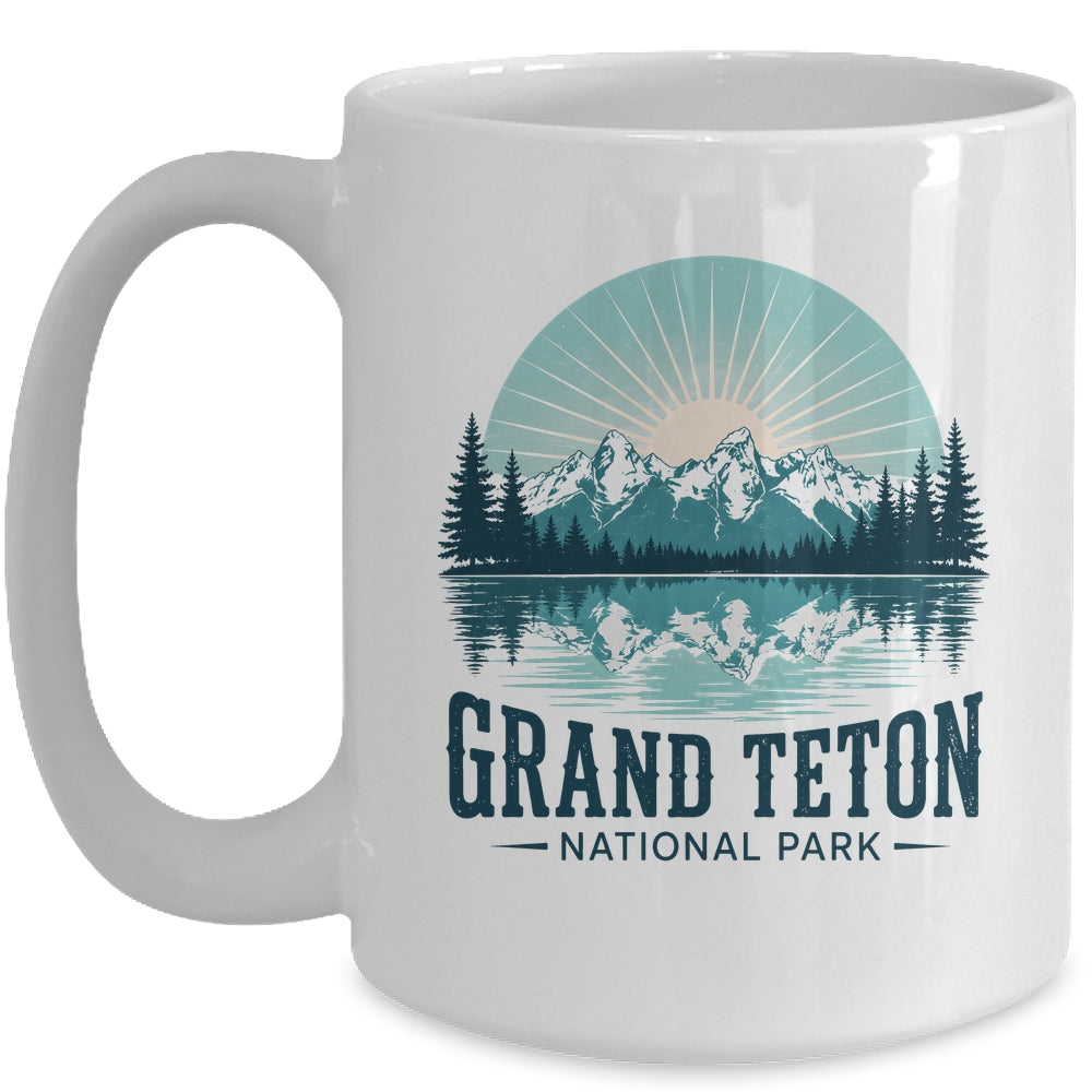 Grand Teton National Park Wyoming Travel Outdoor Camping Mug | siriusteestore