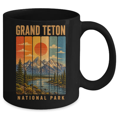 Grand Teton National Park Wyoming Usa Outdoor Vintage Hiking Mug | siriusteestore