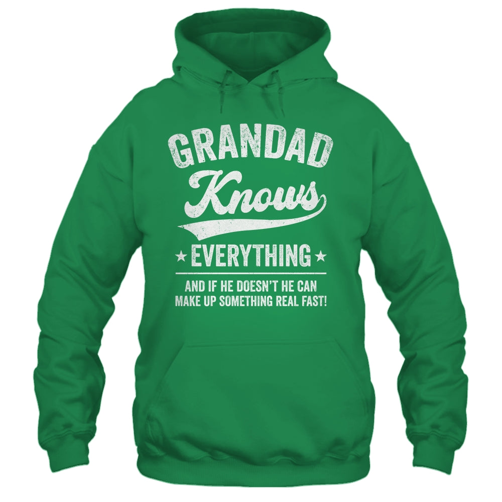 Grandad Knows Everything Fathers Day Birthday Christmas Shirt & Hoodie | siriusteestore