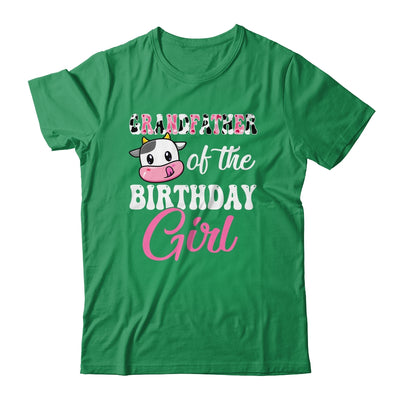 Grandfather Of The Birthday Girl Farm Cow 1st Birthday Girl Shirt & Hoodie | siriusteestore