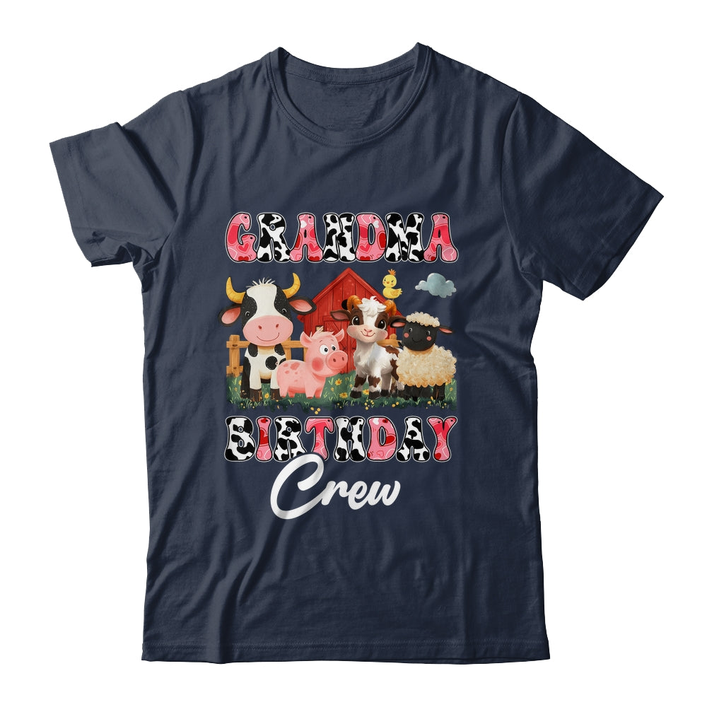 Grandma Birthday Crew Farm Cow Birthday Boy Girl Family Shirt & Hoodie | siriusteestore