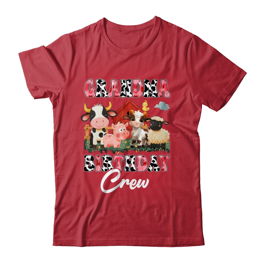 Grandma Birthday Crew Farm Cow Birthday Boy Girl Family Shirt & Hoodie | siriusteestore