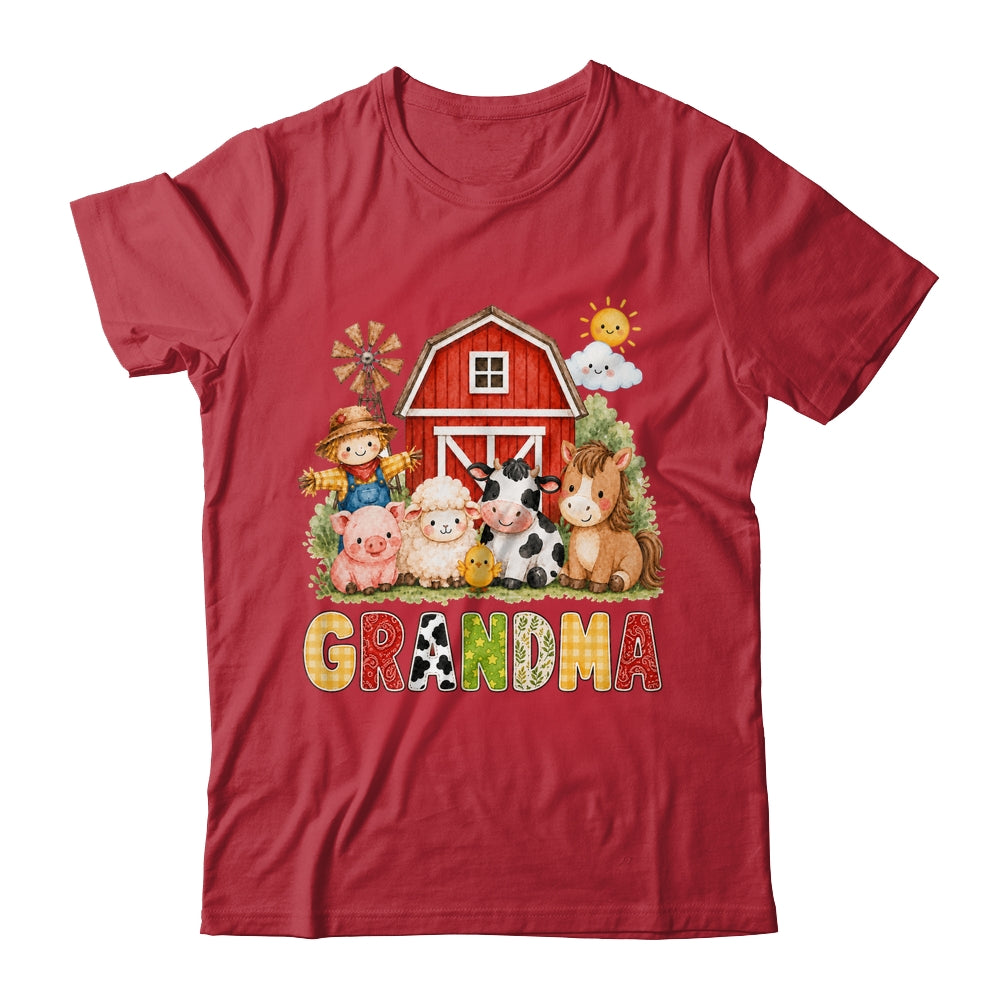 Grandma Farm Cow 1St Birthday Girl Boy Matching Family Shirt & Hoodie | siriusteestore