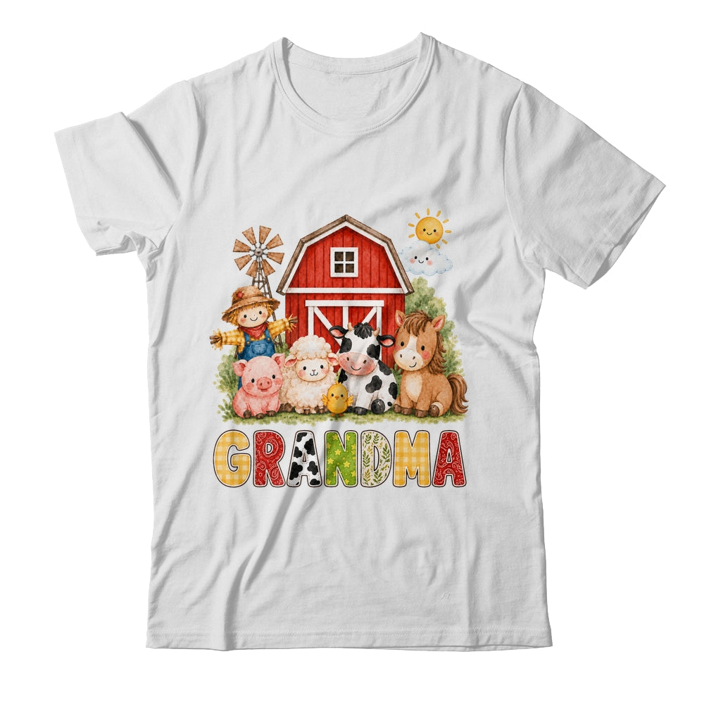 Grandma Farm Cow 1St Birthday Girl Boy Matching Family Shirt & Hoodie | siriusteestore