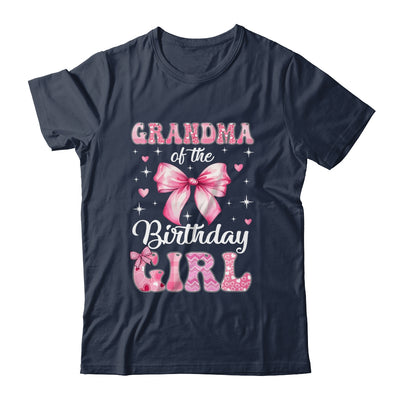 Grandma Of Birthday Girl Coquette Bow Matching Family Shirt & Hoodie | siriusteestore