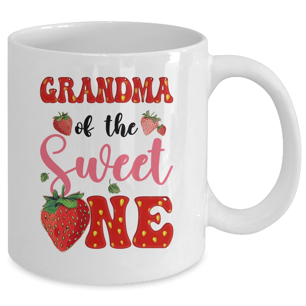 Grandma Of Sweet One Strawberry Frist 1st Birthday Girl Mug | siriusteestore