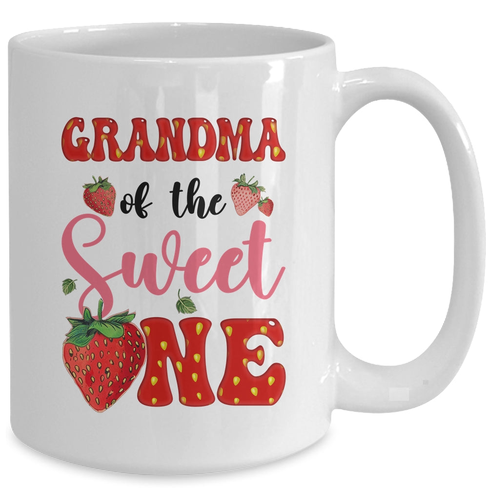 Grandma Of Sweet One Strawberry Frist 1st Birthday Girl Mug | siriusteestore