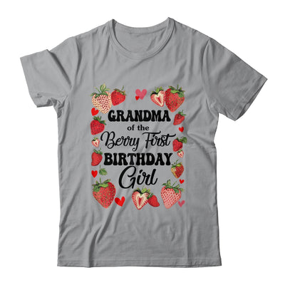 Grandma Of The Berry First Birthday Girl Sweet Strawberry Shirt & Hoodie | siriusteestore
