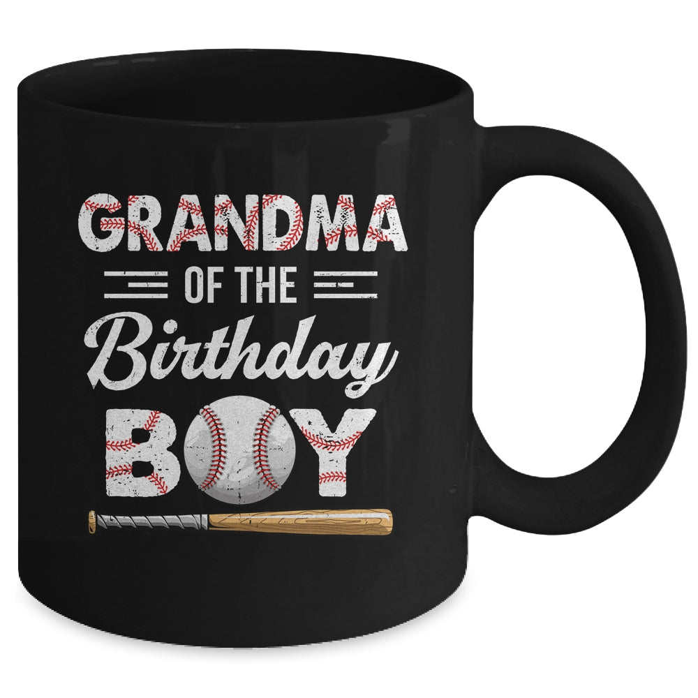 Grandma Of The Birthday Boy Baseball Matching Family Party Mug | siriusteestore