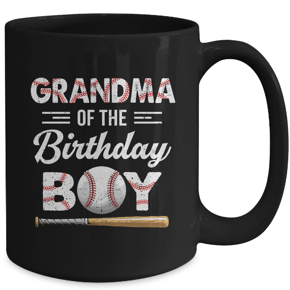 Grandma Of The Birthday Boy Baseball Matching Family Party Mug | siriusteestore