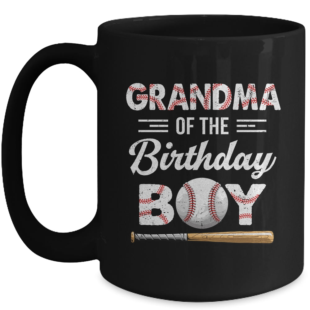 Grandma Of The Birthday Boy Baseball Matching Family Party Mug | siriusteestore