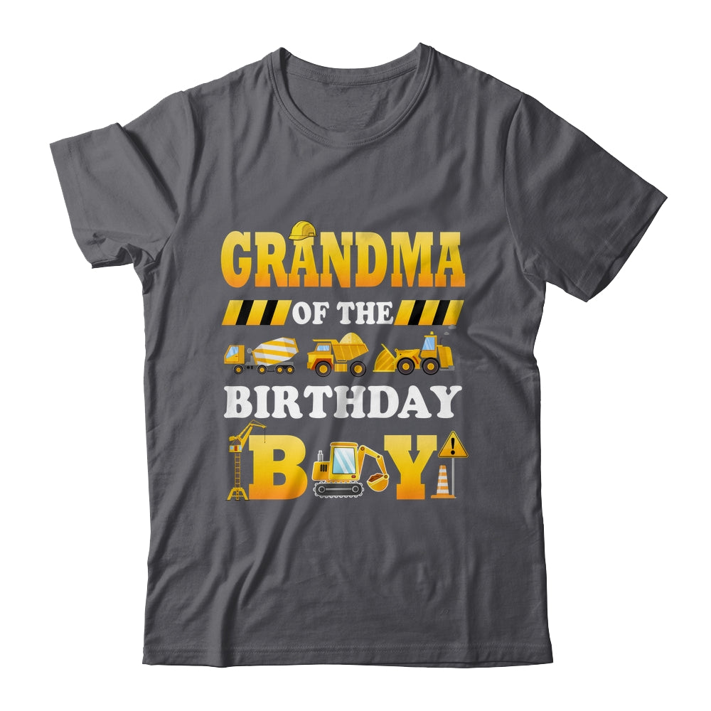 Grandma Of The Birthday Boy Construction Matching Family Shirt & Hoodie | siriusteestore